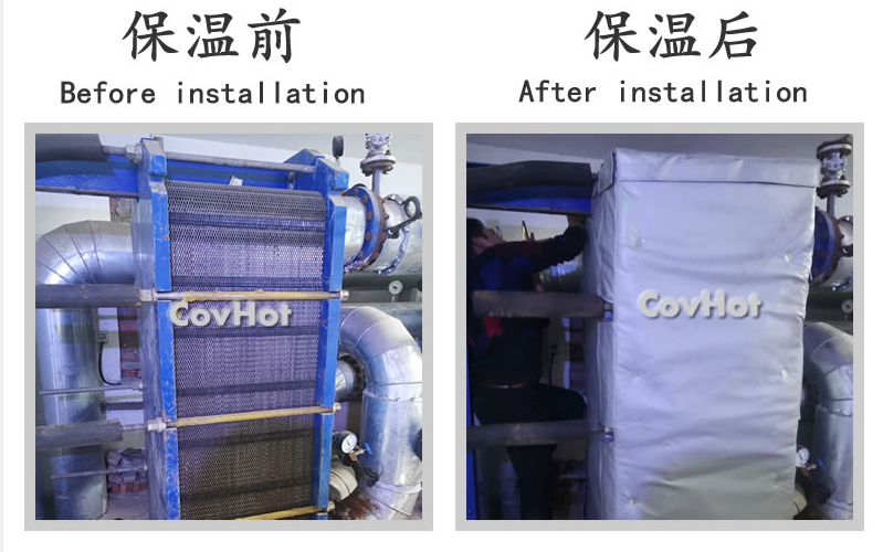 板式<a href=http://www.cebill.cn/e/tags/?tagname=%E6%8D%A2%E7%83%AD%E5%99%A8%E4%BF%9D%E6%B8%A9 target=_blank class=infotextkey>換熱器保溫</a>套,板換保溫罩